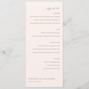Elegant Cream Menu Template