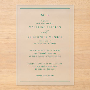 Elegant Cream Minimalist Invitations