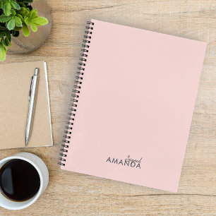 Elegant Cream Teacher appreciation Trendy Notebook