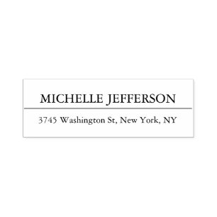 Elegant Creative Minimalist Modern Professional Self-inking Stamp