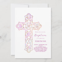 elegant cross Baptism