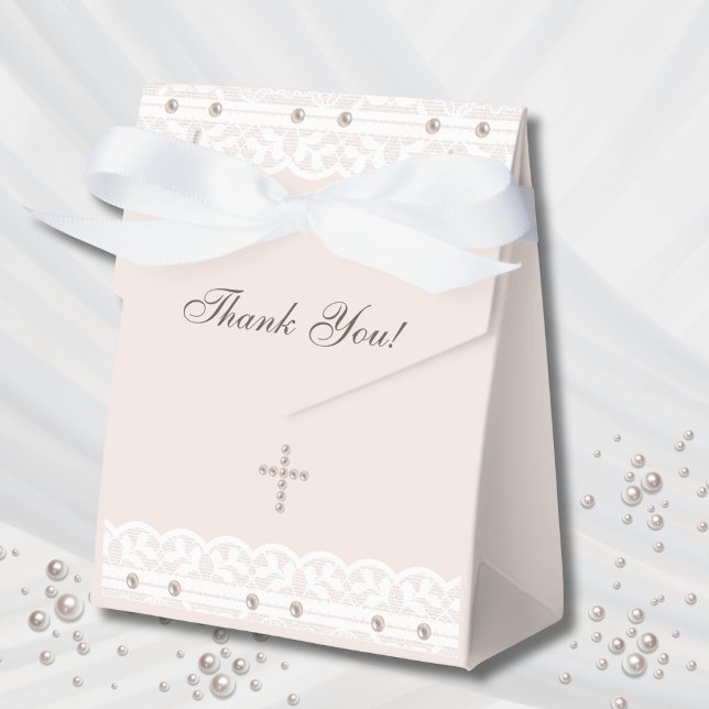 Elegant Cross Christening Christian Baptism Favour Box (Creator Uploaded)