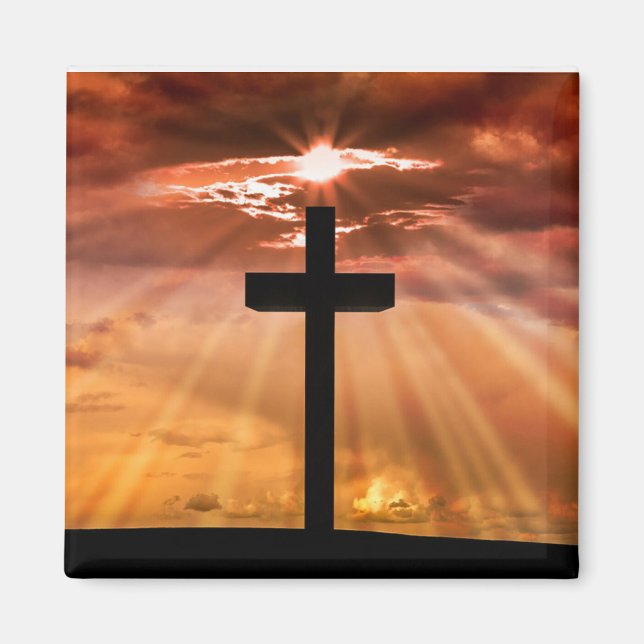 Elegant Cross Magnet (Front)