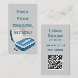 Elegant Cruise Travel Business Card