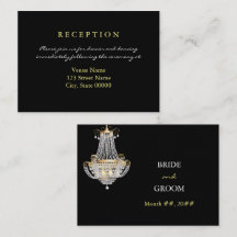 Elegant crystal chandelier wedding reception