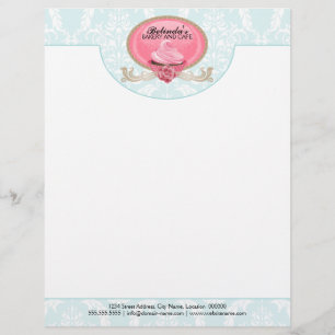 Elegant Cupcake Bakery Business Letterhead Template