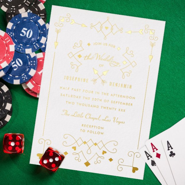 Elegant Cupid Arrows Hearts Las Vegas Gold (Creator Uploaded)