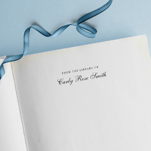 Elegant Cursive Classic From The Library Of Self-inking Stamp