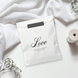 Elegant Cursive Love Wedding Favour Bags