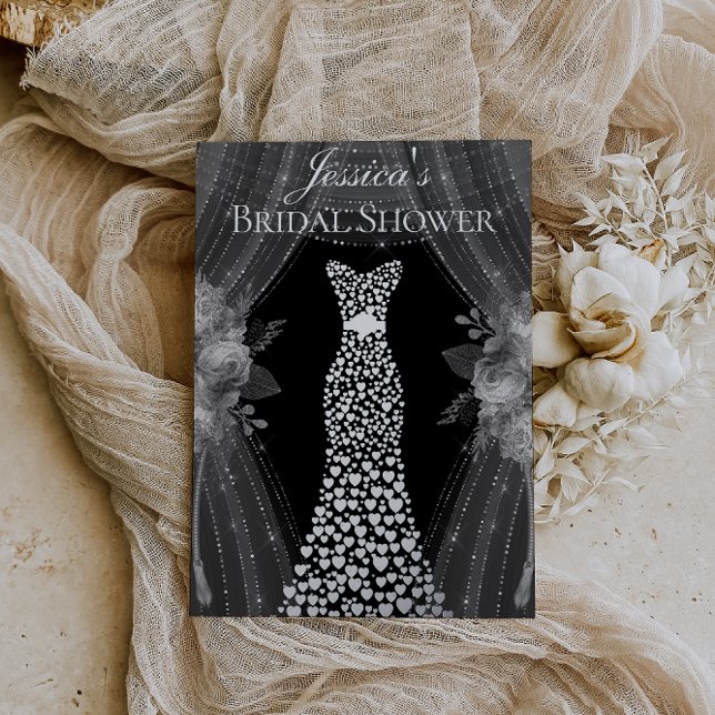Elegant Curtains & Dress Bridal Shower Real Silver (Creator Uploaded)