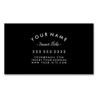 Elegant Curved Text Professional Black and White