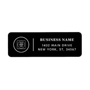 Elegant Custom Black Logo Professional Brand Label