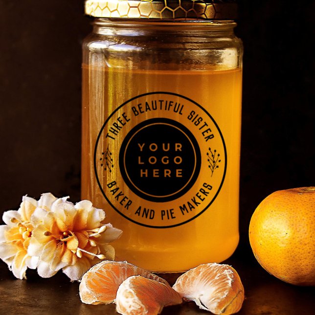 Elegant Custom Business Logo and Company Slogan  Self-inking Stamp (Creator Uploaded)