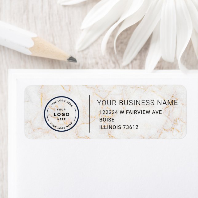 Elegant Custom Business Return Address Labe (Insitu)