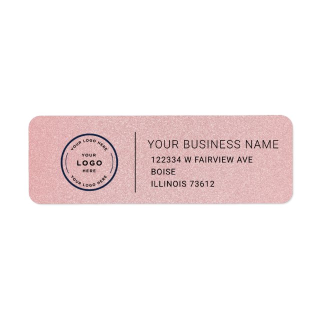 Elegant Custom Business Return Address Label (Front)
