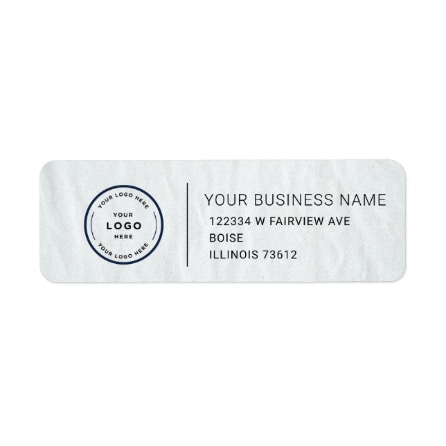 Elegant Custom Business Return Address Label (Front)