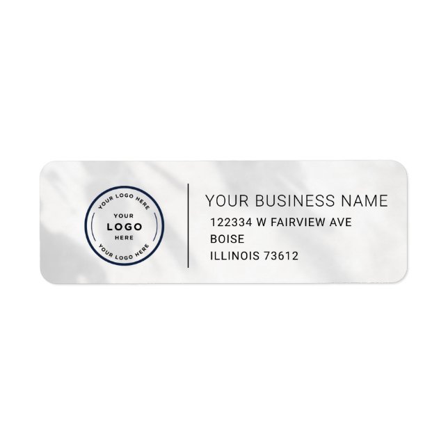 Elegant Custom Business Return Address Label (Front)