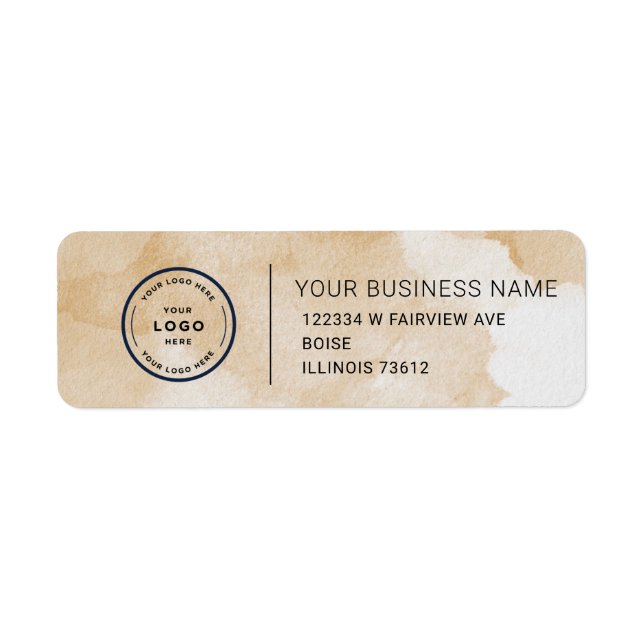Elegant Custom Business Return Address Label (Front)