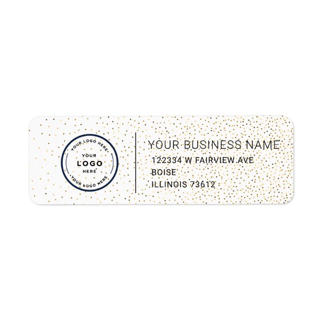 Elegant Custom Business Return Address Label (Front)