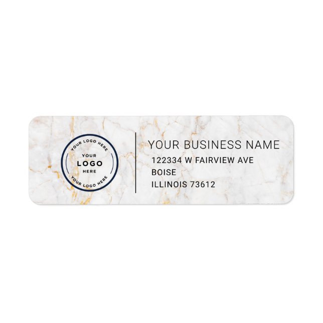 Elegant Custom Business Return Address Label (Front)