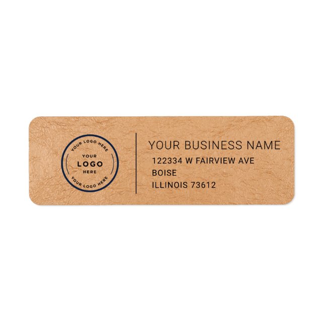 Elegant Custom Business Return Address Label (Front)