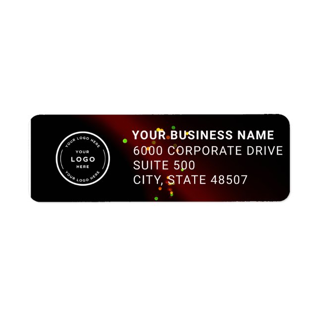 Elegant Custom Business Return Address Label (Front)
