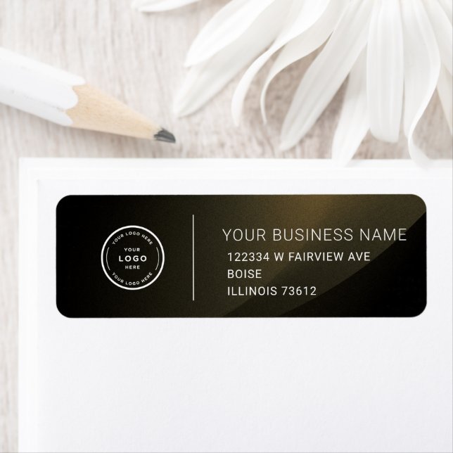 Elegant Custom Business Return Address Label (Insitu)