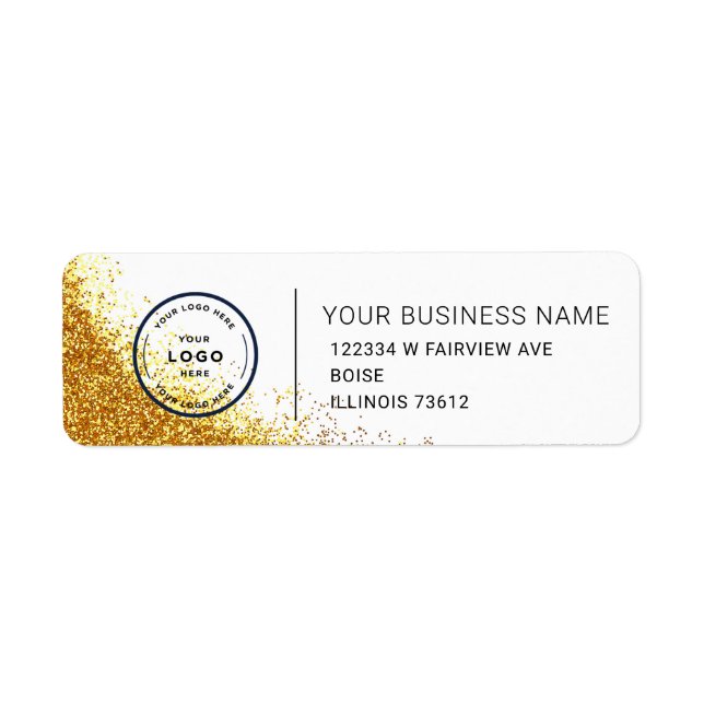 Elegant Custom Business Return Address Label (Front)