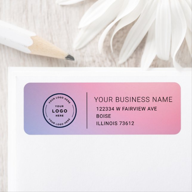Elegant Custom Business Return Address Label (Insitu)