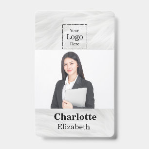 Elegant Custom Corporate Employee Logo id Badge