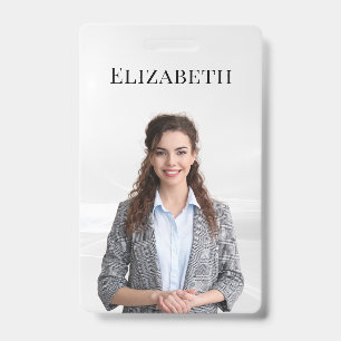 Elegant Custom Corporate Employee Logo id Badge