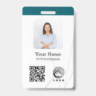 Elegant Custom Corporate Employee Logo id Badge