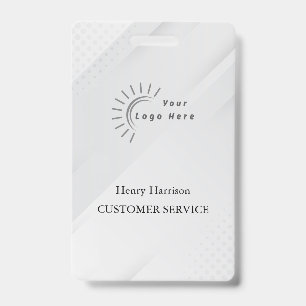Elegant Custom Corporate Employee Logo id Badge