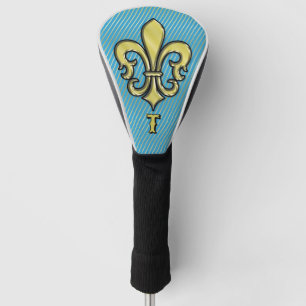 Elegant Custom Fleur De Lis Golf Design Head Cover