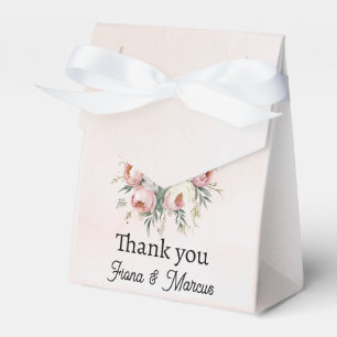 Elegant Custom Floral Wedding Favour Box 