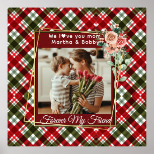 Elegant Custom Gift for Mum Mothers Day 1 Photo  Poster