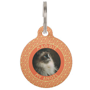Elegant Custom Gifts For Pets Honeycomb Pattern Pet Tag
