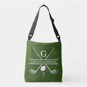 Elegant Custom Golf Monogram Design Crossbody Bag