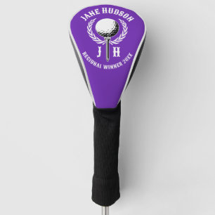 Elegant Custom Golf Monogram Design Golf Head Cover