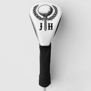 Elegant Custom Golf Monogram Design Head Cover