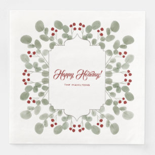 Elegant Custom Holiday Napkin
