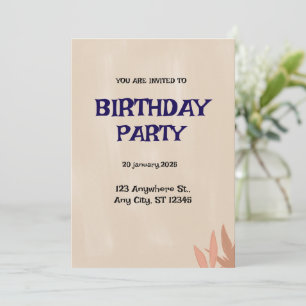 Elegant Custom Invitation Card for Any Occasion