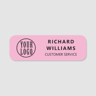 Elegant custom Logo Employee magnetic, safety pin Name Tag
