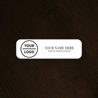Elegant custom Logo Employee magnetic, safety pin Name Tag