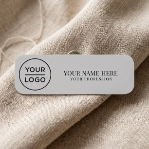 Elegant custom Logo Employee magnetic, safety pin Name Tag