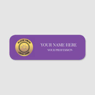 Elegant custom Logo Employee magnetic, safety pin Name Tag