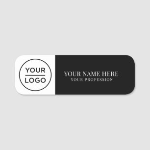 Elegant custom Logo Employee magnetic, safety pin Name Tag