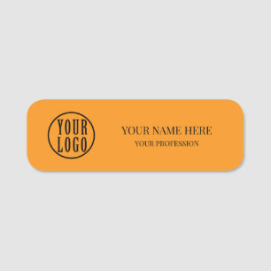 Elegant custom Logo Employee magnetic, safety pin Name Tag