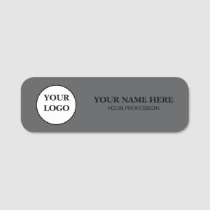 Elegant Custom Logo Employee Name Tag