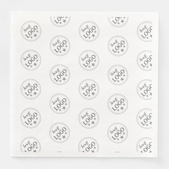 Elegant Custom Name and Title Standard Napkin (Front)